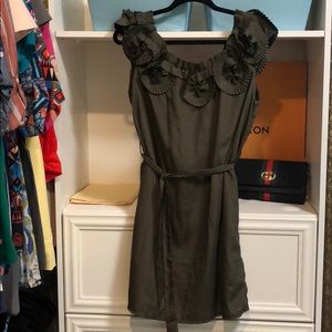 Olive green/brown dress